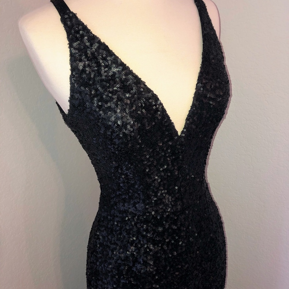 Dress the Population Charlie Sequin Jumpsuit XS